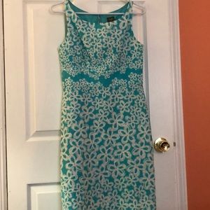 Turquoise fitted dress